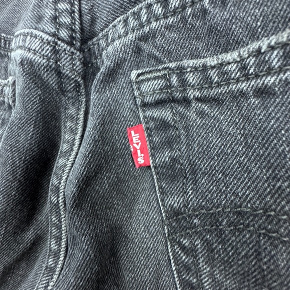 Levi's 501 Skinny Jeans Black Denim Women's Size Small 26 Distressed Premium - Picture 14 of 16